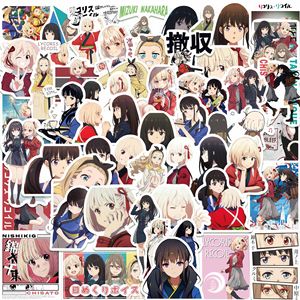 Paquete de 50 Pegatinas de Vinilo Impermeables para los Fans del Anime <span class=keywords><strong>Lycoris</strong></span> <span class=keywords><strong>Recoil</strong></span>, para Decoración de Computadoras Portátiles, Patinetas - Product Image 6