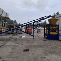 Équipement de production de blocs de béton QTJ4-24, machine à briques en ciment semi-automatique pour fonctionnement continu