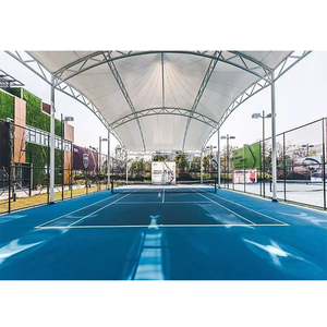 Structure en acier sur mesure pour tente à double treillis, auvent de toit pour terrains de sport, stades, basketball, football, badminton, pickleball - Product Image 2