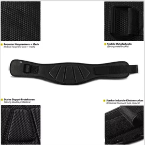 <span class=keywords><strong>Ceinture</strong></span> de Soutien Lombaire pour Hommes Adultes – Idéale pour Squats, Musculation, Sports et Remodelage Corporel – Antidérapante - Product Image 1