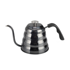 Tea Kettle with Thermometer <b>Pot</b> Black <b>Stovetop</b> Tea Kettle 40oz Gooseneck Pour Over <b>Coffee</b> Kettle with Thermometer - Product Image 1