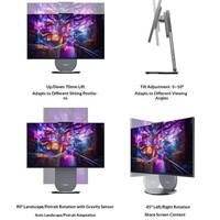 Computadora Todo en Uno Lenovo YOGA de Alto Rendimiento con Inteligencia Artificial, Pantalla Giratoria de 27 Pulgadas U9-285H 32G LPDD5X M.2 SSD Gris Luna