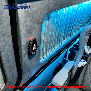 Luminaires de plafond personnalisés, rideaux électriques, sièges de voiture luxueux et kit carrosserie pour Hiace - Product Image 1