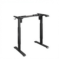 Cadre de bureau électrique réglable en hauteur à double moteur, design rabattable, colonne de levage pour bureau assis-debout, sans plateau