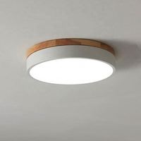 Plafonnier LED rond en fer et PS 36W, 500mm*50mm, 220 Volts