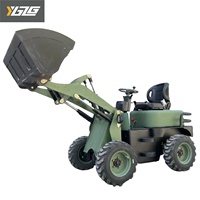 YUANGONG Vente chaude EREL04 0.4t Machine EPA4/EURO5 Moteur hydraulique Petit chargeur frontal compact Mini chargeur sur pneus électrique