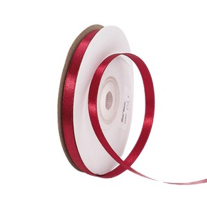 Bh Double Faced Satin <b>Ribbon</b> 0.6 Cm Wine <b>Red</b> 25m Gift Wrapping <b>Ribbon</b> - Product Image 5