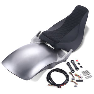 Guardabarros trasero corto de acero de aleación con luces Led, cojín de asiento individual para <span class=keywords><strong>Harley</strong></span> Softail 2018-2024 Low Rider Fatbob Heritage - Product Image 2