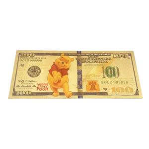 Banconota Commemorativa in Foglia d'Oro <span class=keywords><strong>Winnie</strong></span> <span class=keywords><strong>the</strong></span> <span class=keywords><strong>Pooh</strong></span> e Tigger, Regalo <span class=keywords><strong>da</strong></span> Collezione in Plastica - Product Image 3