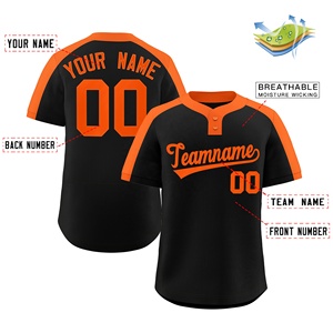 T-shirt décontracté rétro de meilleure qualité Maillot de baseball imprimé numérique personnalisé avec broderie personnalisée Caractéristique respirante - Product Image 4