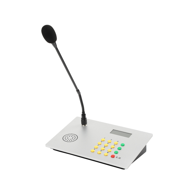 Desktop IP Pager Conference SIP with a Gooseneck Microphone and Supports Hands-free Calling for Highway,factory Central Control