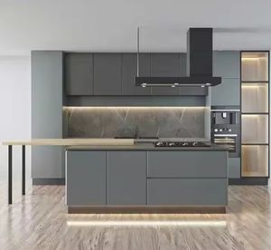 Ensemble complet de meubles de cuisine Style moderne Cuisine haut de gamme sur mesure pour appartement Villa Hôtel - Product Image 3