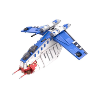 Kit de Modelo de Nave Espacial y Walker de Ciencia Ficción, Juego de Bloques de Construcción de Plástico Educativos Coleccionables para Niños
