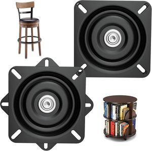 Plateau pivotant 360 degrés robuste à roulement à billes pour base de chaise de bar inclinable, plateau tournant Lazy Susan, carré métallique moderne - Product Image 4