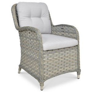 Juego de Comedor de Lujo Moderno con Estructura de Aluminio y Ratán, 7 Piezas, Resistente a la Intemperie, Mimbre PE, <span class=keywords><strong>Muebles</strong></span> de Jardín, Mesa, Villa, Patio, Piscina, Parque - Product Image 5