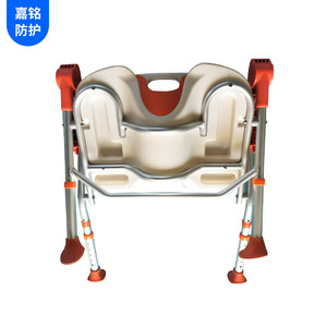 Tabouret de douche Jiaming en alliage d'aluminium, couleur orange, équipement de sécurité pour la salle de bain pour personnes âgées et handicapées - Product Image 3