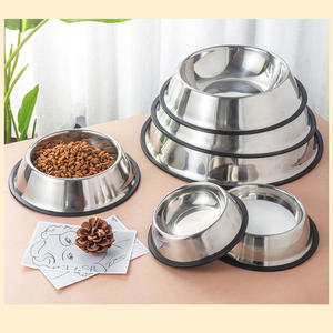 Grande capacidade aço inoxidável Pet <span class=keywords><strong>Food</strong></span> <span class=keywords><strong>Bowl</strong></span> portátil automático para alimentação de água ao ar livre sólido Design ecológico para cães - Product Image 4