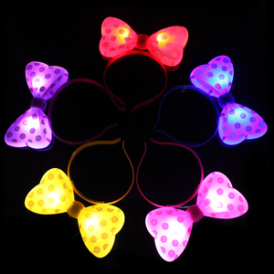 عصابة رأس مضيئة بالجملة، عصابة شعر مضيئة على شكل قرون، هدايا للأطفال في الحفلات والحفلات الموسيقية، عصابة رأس LED ملونة وجذابة - Product Image 2