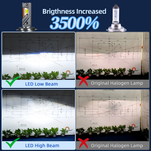 ไฟหน้า LED K8C K5C K7C 150W 30000LM 3-Coppers 9005 9006 H1 H7 H11 H4 หลอดไฟ LED สำหรับรถยนต์ H4 D1 D2 D3 D4 หลอดไฟ LED Canbus 6000K - Product Image 3