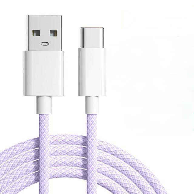 High-Speed 480Mbps Data Transfer USB-C Charger Cable with Braided Jacket Type c Cable Fast Charging for Phones Tablets
