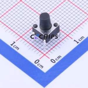K2-1102DP-I3SW-04 Tactile Switch Through hole Component (THT)-4P,6x6mm Switch 1.8N Through Hole 6mm 6mm - Product Image 1