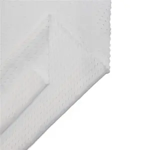 Gute Qualität Atmungsaktiv 7*1 100% Polyester Offenes Loch White Warp Knit Mesh Sportswear Stoff