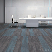 Dalles de moquette modernes écologiques, ignifuges, à boucles rayées, antidérapantes, pour bureau et maison, 50x50, en nylon avec support PE, pour hôtel et salon