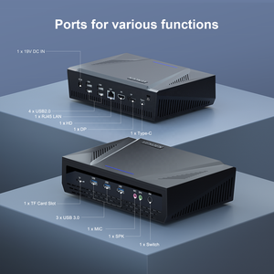 Última 12a Gen NUC Mini <span class=keywords><strong>Desktop</strong></span> PC Core I7 1280P 64GB DDR5 RAM 4K Pantalla con Auto Power TF Card 2 * NVME HD + DP + TPC - Product Image 3