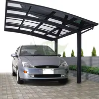 Aluminium rahmen Doppel Carport/Garage mit Polycarbonat-Dach