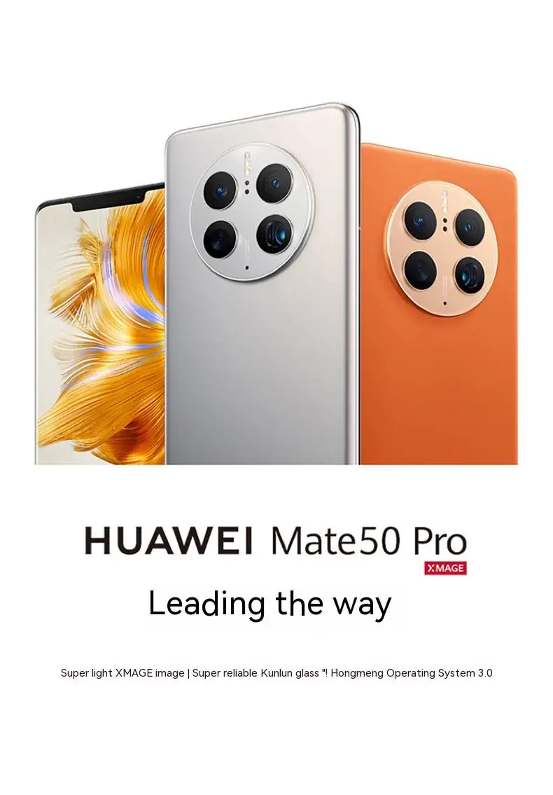 Original New Hua wei Mate50 Mate 50 Pro 4G Smartphone Snapdragon 8 Gen 1 6.74" 120Hz 50MP Camera 66W 8GB RAM 256GB 512GB ROM NFC
