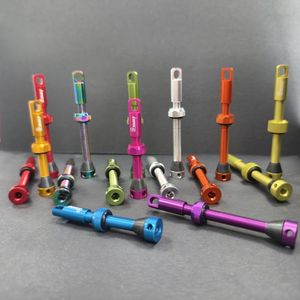 High Quality 48mm Presta <b>Valve</b> Brown Aluminum Alloy Bicycle <b>Tubeless</b> Accessories - Product Image 3