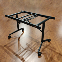 Meubles commerciaux bureau à domicile école en acier pliant Table de formation jambes cadres de Table en métal réglables