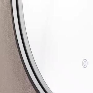 Espejo de baño inteligente LED con marco de aleación de aluminio IP44 clasificado ajustable 3000K-6000K luz pantalla táctil antiniebla frontal - Product Image 4