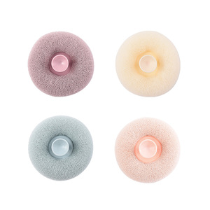 Bath <b>Sponge</b> Oval Foaming <b>Exfoliating</b> Massage Bath Ball For Men Women General Use Beige Pale Blue Balsam Pink Blood Red - Product Image 4