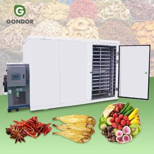 Déshydrateur alimentaire en acier inoxydable Plateau chauffant électrique Séchoir Viande Fruits Coquille de noix de coco Husk Chili Machine de séchage Chambre PLC Core - Product Image 1