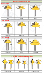 2 lames en carbure de 8 mm de diamètre, 120 degrés, pour le travail du bois, fraises à rainurer, fraises à chanfreiner, outils de coupe pour meubles en bois - Product Image 5