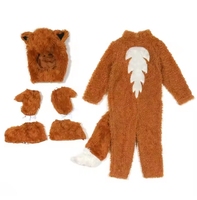 Personnage de dessin animé Cosplay Lovely Fox Costume Orange Jumpsuit Halloween Kid Fox Tail Costume
