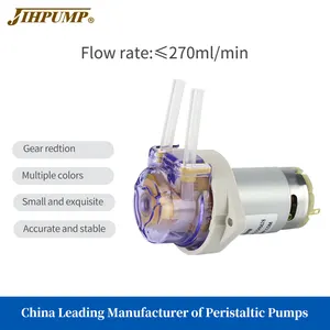 Peristaltic Pump 24v JIHPUMP DC 12V 24V Volt Small Mini Micro For Food Grade Medical Honey Soap Water Liquid Dosing Pumps Price OEM Peristaltic Pump