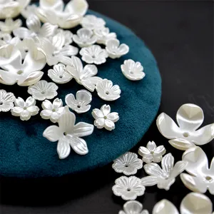 ABS Flower Pearl Beads Plastic Wholesale Loose Pearls Handmade Artificial Pearls ABS Beads DIY Earring