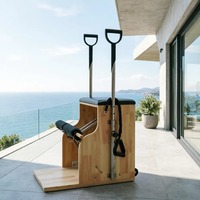 Chaise de Pilates Wunda MJD-M401A avec cadre en chêne de qualité supérieure pour l'entraînement du tronc à domicile et en studio