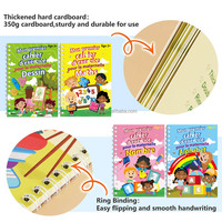 Cahier de Pratique Magique Français Réutilisable, Cahier d'Écriture Sillonné pour Apprendre à Écrire Nombres et Lettres pour Enfants de 3 à 8 Ans