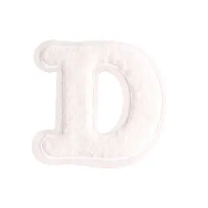 Custom Logo Chenille Patches No Minimum Alphabet Letter Jacket Iron On Clothing Chenille Patchs