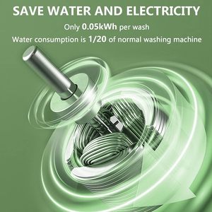 Folding Washing Machine Cleans Small Clothes, Baby Clothes, Small Washing Machine Suitable for Single Living, Travel and Camping - Product Image 5