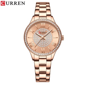 CURREN 9084 Brand Ladies Elegant Watch Fashion Luxury Stainless Steel Simple Business Diamond Waterproof Luminous <b>Clock</b> Reloj - Product Image 1