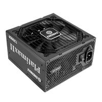 PSU Bersertifikasi Platinum 1200W yang Tahan Lama, PSU Senyap 1200W, PSU Bersertifikasi 80 PLUS Platinum 1200W Untuk Komputer Desktop Warna Hitam