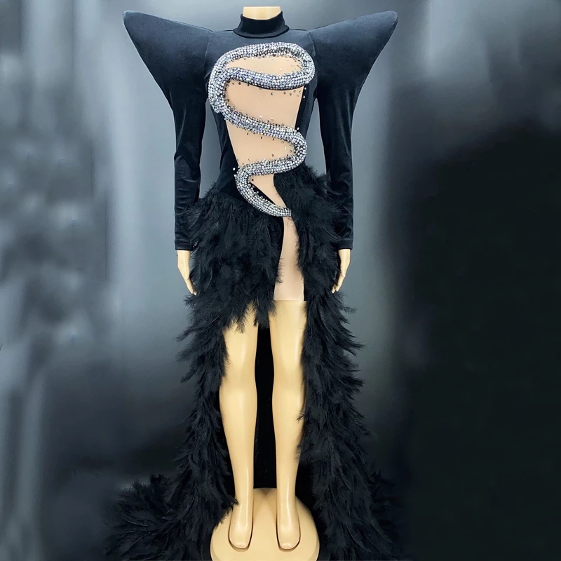 blue dress for baby girl Miss Circle Women Madeline Black Feather Trim Blazer Dress