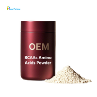 Poudre d'acides aminés de BCAA, acides aminés à chaîne ramifiée végétaliens sans arôme, suppléments alimentaires instantanés de BCAA naturels