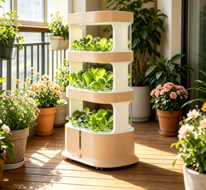 Système de culture hydroponique à 3 niveaux, jardin vertical <span class=keywords><strong>d</strong></span>'<span class=keywords><strong>intérieur</strong></span> avec éclairage LED pour herbes et légumes - Product Image 1