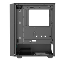 Boîtier d'ordinateur de jeu de fabrication haut de gamme avec panneau frontal en métal maillé et verre trempé, alimentation RGB, pour PC de bureau ATX