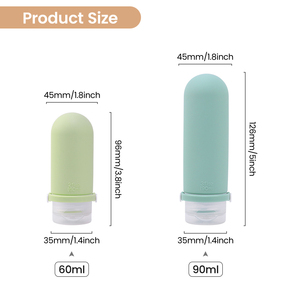 Food Grade Material Safety&Purity Eco-Friendly Toiletry Bottle Space-Saving Aesthetic Silicon Liquid Travel Container for <b>Gifts</b> - Product Image 2
